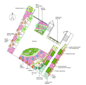 Detailed CAD Plan front garden