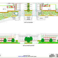 Planting plan and elevation CAD